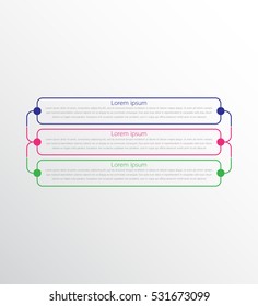 Vector infographic templates for detailed reports from the various process steps.