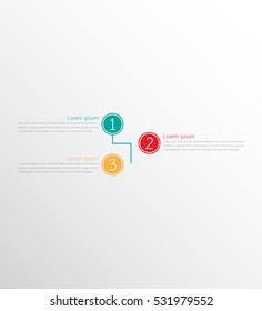Vector infographic templates for detailed reports from the various process steps.