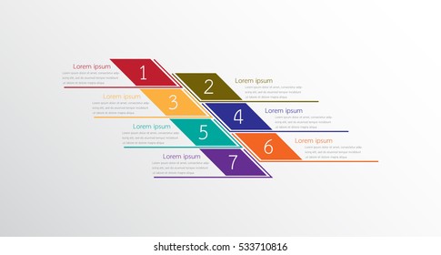 Vector Infographic Templates For Detailed Reports From The Various Process Steps.