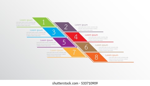 Vector infographic templates for detailed reports from the various process steps.