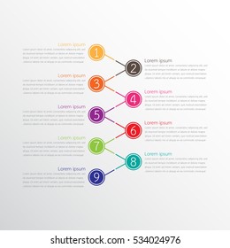 Vector Infographic Templates For Detailed Reports From The Various Process Steps.