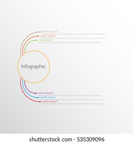 Vector infographic templates for detailed reports from the various process steps.