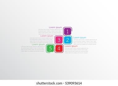 Vector infographic templates for detailed reports from the various process steps.