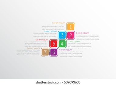 Vector infographic templates for detailed reports from the various process steps.