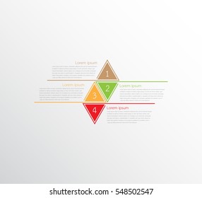 Vector infographic templates for detailed reports from the various process steps.