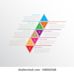 Vector Infographic Templates For Detailed Reports From The Various Process Steps.