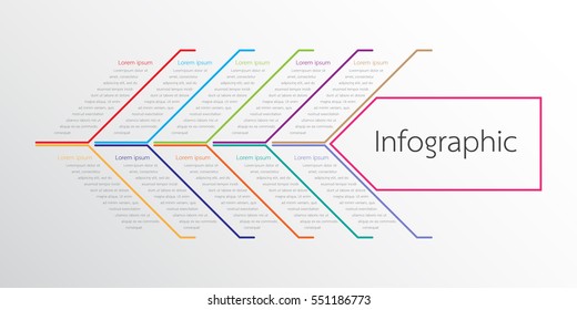 Vector infographic templates for detailed reports from the various process steps.