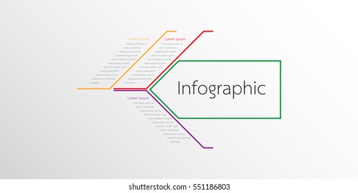 Vector infographic templates for detailed reports from the various process steps.