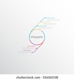 Vector infographic templates for detailed reports from the various process steps.