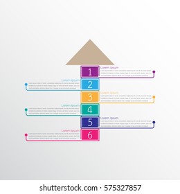 Vector infographic templates for detailed reports from the various process steps.