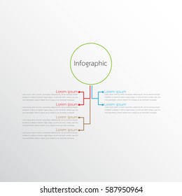Vector infographic templates for detailed reports from the various process steps.