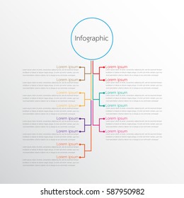 Vector infographic templates for detailed reports from the various process steps.