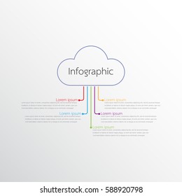 Vector infographic templates for detailed reports from the various process steps.