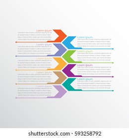 Vector infographic templates for detailed reports from the various process steps.