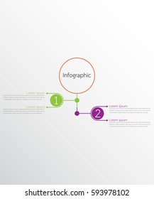 Vector infographic templates for detailed reports from the various process steps.