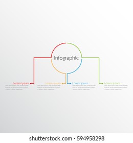 Vector infographic templates for detailed reports from the various process steps.