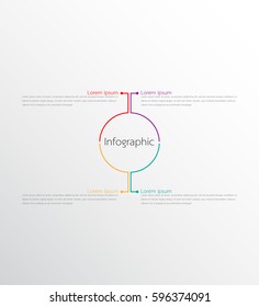 Vector infographic templates for detailed reports from the various process steps.