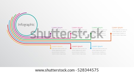 Vector infographic templates for detailed reports from the various process steps.
