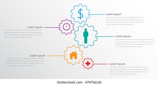 Vector infographic templates for reporting details.