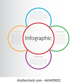 Vector infographic templates for reports in detail.