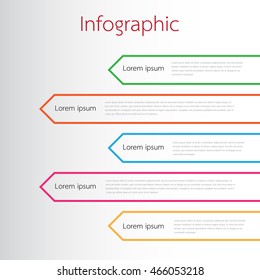 Vector infographic templates for reports in detail.