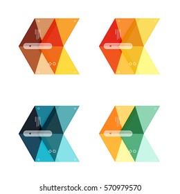 Vector infographic templates set illustration