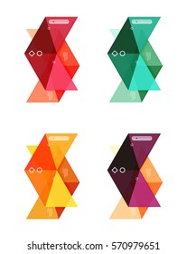 Vector infographic templates set illustration