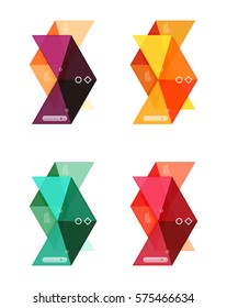 Vector infographic templates set illustration