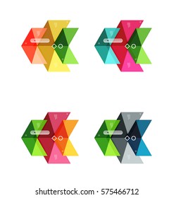 Vector infographic templates set illustration
