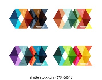 Vector infographic templates set illustration