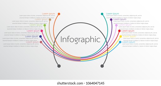 Vector infographic templates used for detailed reports. All 12 topics.