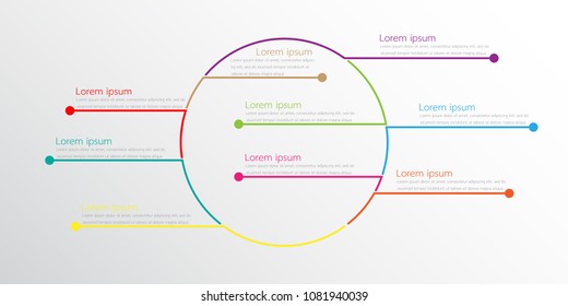 Vector infographic templates used for detailed reports. All 9 topics.