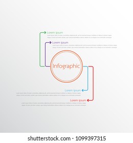Vector infographic templates used for detailed reports. All 4 topics.