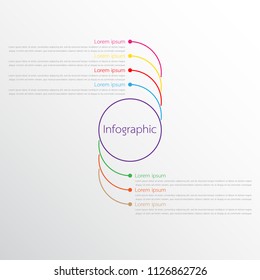 Vector infographic templates used for detailed reports. All 7 topics.