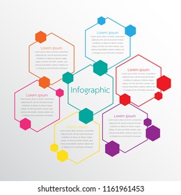 Vector infographic templates used for detailed reports. All 6 topics.