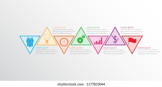 Vector infographic templates used for detailed reports. All 7 topics.