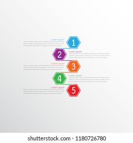 Vector infographic templates used for detailed reports. All 5 topics.