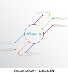 Vector infographic templates used for detailed reports. All 8 topics.