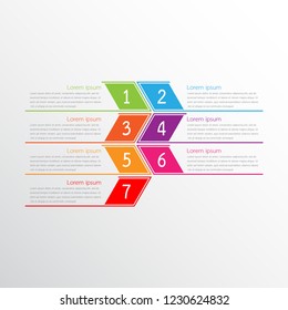 Vector infographic templates used for detailed reports. All 7 topics.
