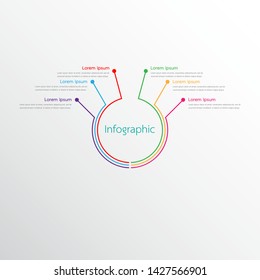 Vector infographic templates used for detailed reports. All 6 topics.
