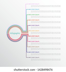 Vector infographic templates used for detailed reports. All 11 topics.