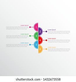 Vector infographic templates used for detailed reports. All 6 topics.