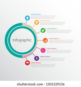 Vector infographic templates used for detailed reports. All 7 topics.