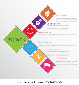 Vector infographic templates used for detailed reports. All 6 topics.