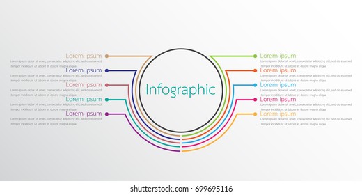 Vector infographic templates used for detailed reports. All 10 topics.