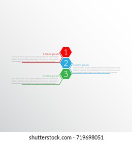 Vector infographic templates used for detailed reports. All 3 topics.