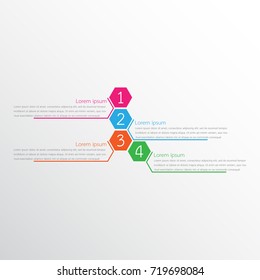 Vector infographic templates used for detailed reports. All 4 topics.
