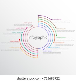 Vector Infographic Templates Used For Detailed Reports. All 11 Topics.