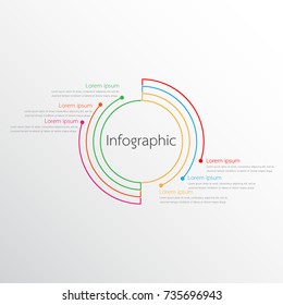 Vector infographic templates used for detailed reports. All 6 topics.