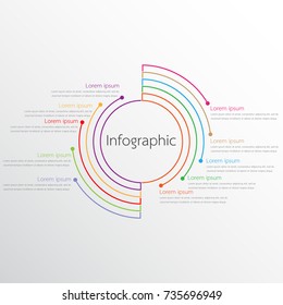 Vector Infographic Templates Used For Detailed Reports. All 10 Topics.